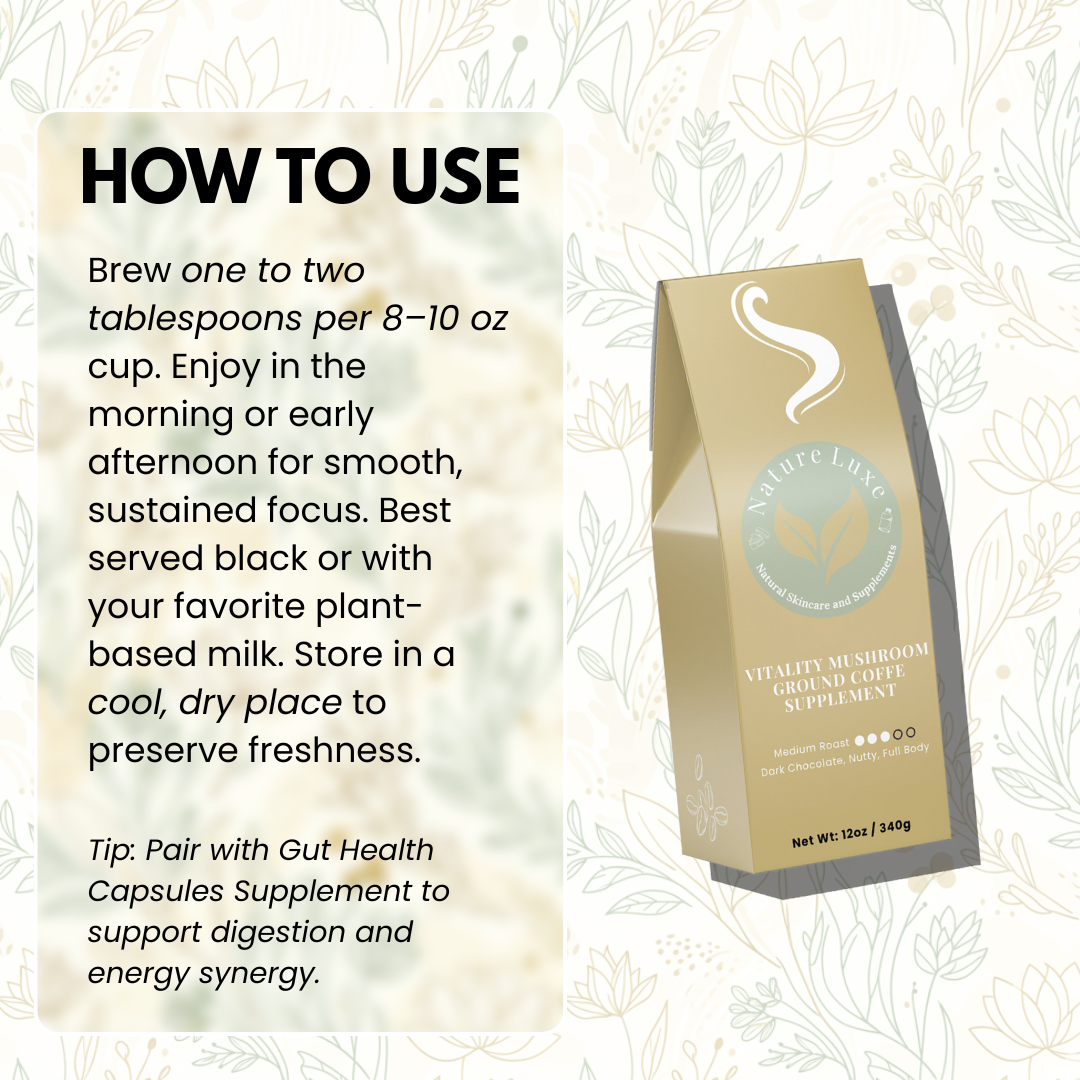 Vitality Mushroom Coffee Supplement